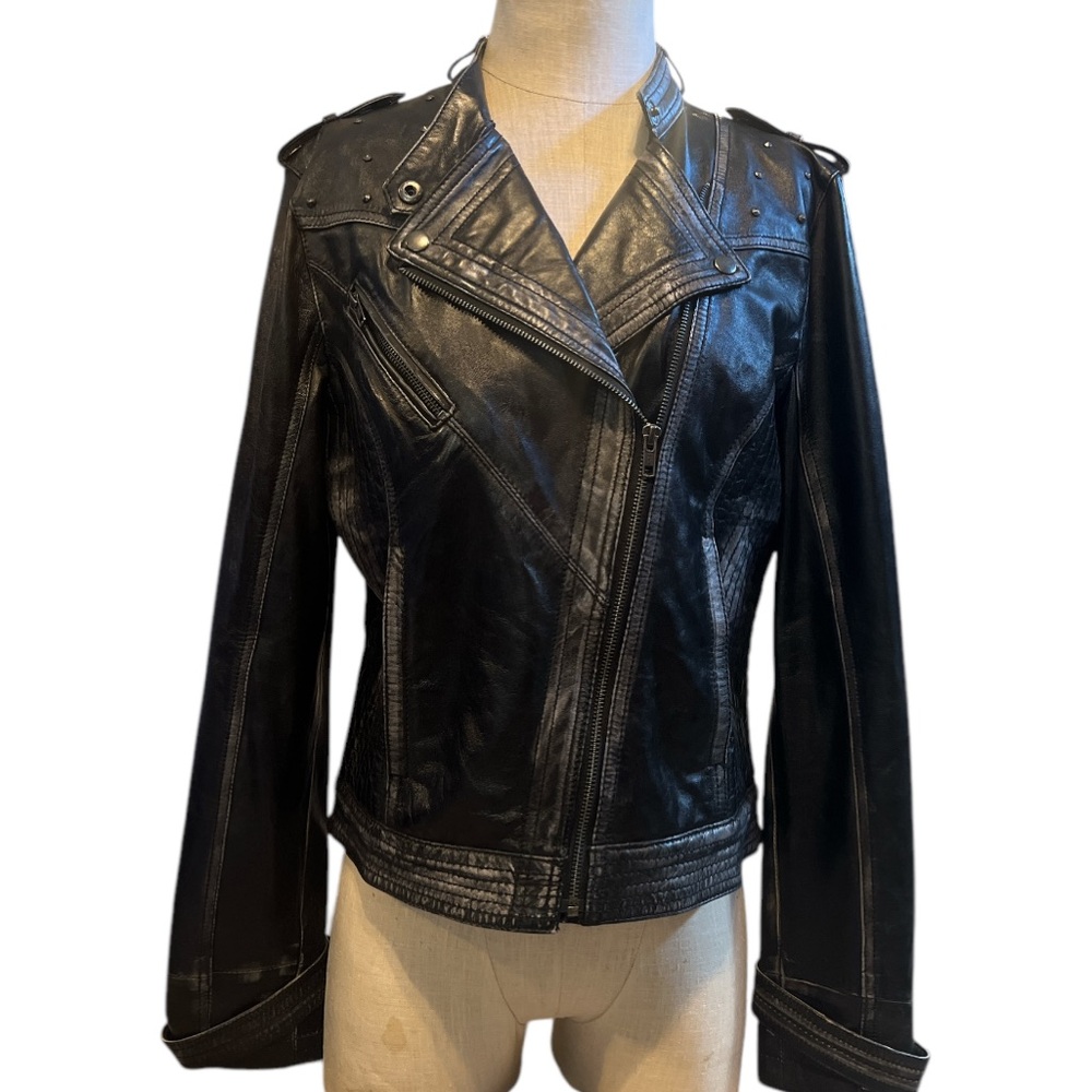 Black Leather Women's Jacket